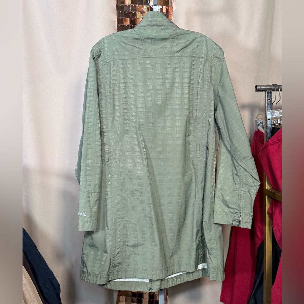 Windriver Sage Green Long Lightweight Windbreaker Style Utility Jacket - Picture 7 of 9